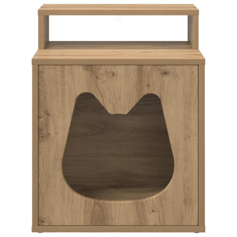 VidaXL Koty Dom Dąb artisian 42,5 x 40 x 53,5 cm Drewno inżynieryjne