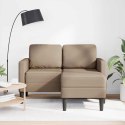 VidaXL Sofa 2-osobowa z szezlongiem w kształcie litery L Cappuccino