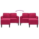 VidaXL Sofa 2-osobowa z szezlongiem w kształcie litery L