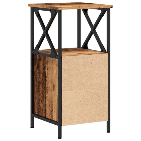 VidaXL Szafka nocna, stare drewno, 34x35,5x70 cm
