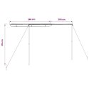 VidaXL Zadaszenie do kampera, 3,6 x 2,5 x 2,15 m, beżowe