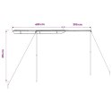 VidaXL Zadaszenie do kampera, 4 x 2 x 2,15 m, beżowe