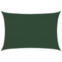 VidaXL Żagiel przeciwsłoneczny, 160 g/m², ciemnozielony, 2,5x3,5 m