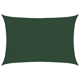 VidaXL Żagiel przeciwsłoneczny, 160 g/m², ciemnozielony, 2,5x3,5 m