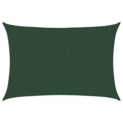 VidaXL Żagiel przeciwsłoneczny, 160 g/m², ciemnozielony, 2,5x3,5 m