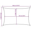 VidaXL Żagiel przeciwsłoneczny, 160 g/m², ciemnozielony, 2,5x3,5 m