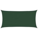 VidaXL Żagiel przeciwsłoneczny, 160 g/m², ciemnozielony, 4x7 m, HDPE