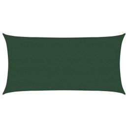 VidaXL Żagiel przeciwsłoneczny, 160 g/m², ciemnozielony, 4x7 m, HDPE