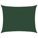 VidaXL Żagiel przeciwsłoneczny, 160 g/m², ciemnozielony, 6x8 m, HDPE