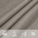 VidaXL Żagiel przeciwsłoneczny, 160 g/m², jasnoszary, 5x6x6 m, HDPE