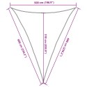 VidaXL Żagiel przeciwsłoneczny, 160 g/m², jasnoszary, 5x6x6 m, HDPE