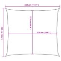 VidaXL Żagiel przeciwsłoneczny, 160 g/m², kolor taupe, 2,5x3 m, HDPE