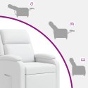 VidaXL Fotel masujący Biały Ekoskóra