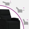 VidaXL Fotel masujący Czarny tkanina