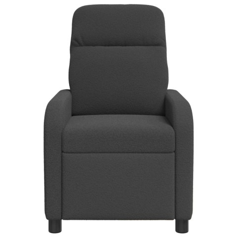 VidaXL Fotel masujący ciemnoszary Bouclé