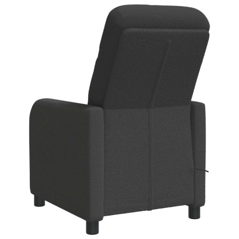 VidaXL Fotel masujący ciemnoszary Bouclé