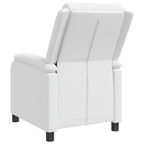 VidaXL Fotel recliner Biały Ekoskóra