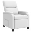 VidaXL Fotel recliner Biały Ekoskóra