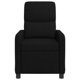 VidaXL Fotel recliner Czarny tkanina