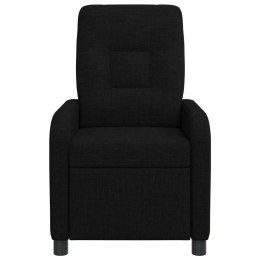 VidaXL Fotel recliner Czarny tkanina