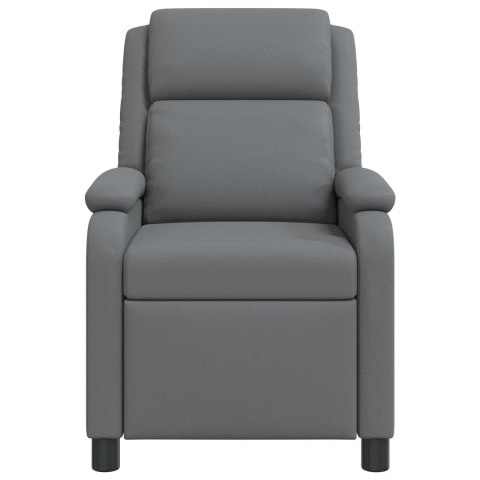 VidaXL Fotel recliner Szary Ekoskóra