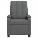 VidaXL Fotel recliner ciemnoszary tkanina