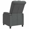 VidaXL Fotel recliner ciemnoszary tkanina