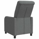 VidaXL Fotel recliner ciemnoszary tkanina