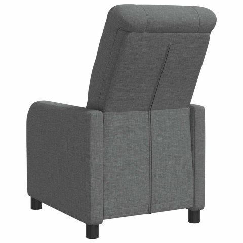 VidaXL Fotel recliner ciemnoszary tkanina