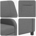 VidaXL Fotel recliner ciemnoszary tkanina