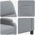 VidaXL Fotel recliner jasnoszary tkanina