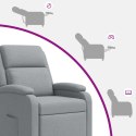 VidaXL Fotel recliner jasnoszary tkanina