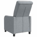 VidaXL Fotel recliner jasnoszary tkanina