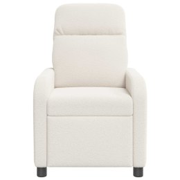 VidaXL Fotel recliner kremowy Bouclé
