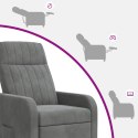 VidaXL Fotel masujący ciemnoszary Welur