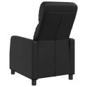VidaXL Fotel recliner Czarny Ekoskóra