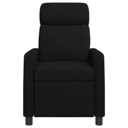 VidaXL Fotel recliner Czarny tkanina