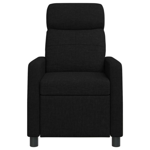 VidaXL Fotel recliner Czarny tkanina