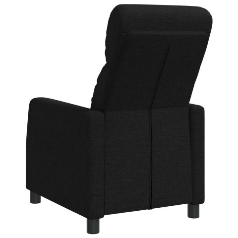 VidaXL Fotel recliner Czarny tkanina