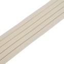 VidaXL Samoprzylepna uszczelka okienna Biały 10 x 4 mm 25 m Guma EPDM