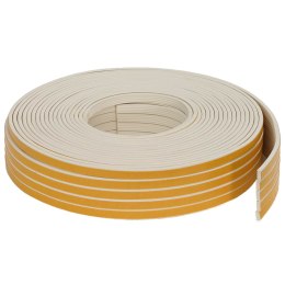 VidaXL Samoprzylepna uszczelka okienna Biały 10 x 4 mm 50 m Guma EPDM