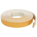 VidaXL Samoprzylepna uszczelka okienna Biały 14 x 12 mm 12 m Guma EPDM