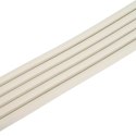 VidaXL Samoprzylepna uszczelka okienna Biały 14 x 12 mm 12 m Guma EPDM