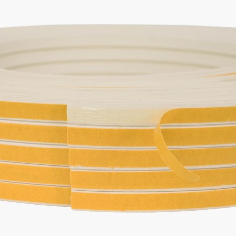 VidaXL Samoprzylepna uszczelka okienna Biały 14 x 12 mm 12 m Guma EPDM