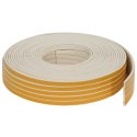 VidaXL Samoprzylepna uszczelka okienna Biały 8 x 3 mm 25 m Guma EPDM