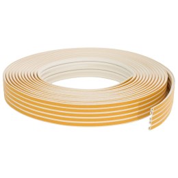 VidaXL Samoprzylepna uszczelka okienna Biały 9 x 6 mm 100 m Guma EPDM