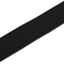 VidaXL Samoprzylepna uszczelka okienna Czarny 9 x 4 mm 50 m Guma EPDM