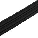 VidaXL Samoprzylepna uszczelka okienna Czarny 9 x 6 mm 25 m Guma EPDM