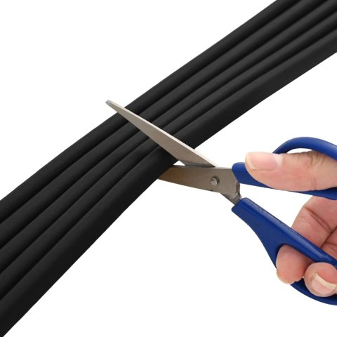 VidaXL Samoprzylepna uszczelka okienna Czarny 9 x 8 mm 50 m Guma EPDM