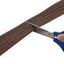 VidaXL Samoprzylepna uszczelka okienna brązowy 8 x 3 mm 25 m Guma EPDM